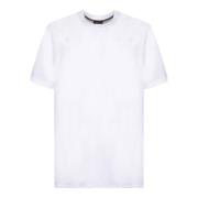 Witte Katoenen T-Shirt Korte Mouw Brioni , White , Heren