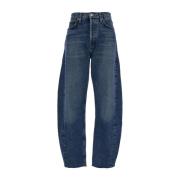 Luna Pieced Control Jeans Agolde , Blue , Dames