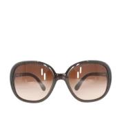 Pre-owned Plastic sunglasses Chanel Vintage , Brown , Dames