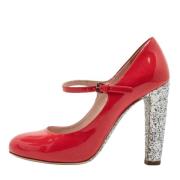 Pre-owned Leather heels Miu Miu Pre-owned , Red , Dames