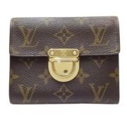 Pre-owned Canvas wallets Louis Vuitton Vintage , Brown , Dames