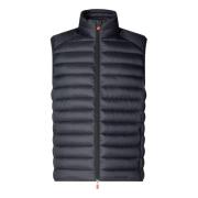 Adam Giga - Zwarte Gewatteerde Vest Save The Duck , Black , Dames