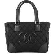 Pre-owned Nylon chanel-bags Chanel Vintage , Black , Dames