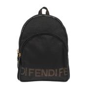 Pre-owned Fabric backpacks Fendi Vintage , Black , Dames