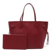 Pre-owned Leather totes Louis Vuitton Vintage , Red , Dames