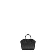 Zwarte Micro Antigona Strass Tas Givenchy , Black , Dames