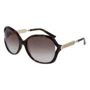 Stylish Sunglasses in Havana Gold/Brown Gucci , Multicolor , Dames