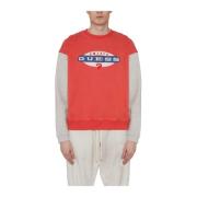 Vintage Logo Katoenen Sweatshirt Guess , Red , Heren