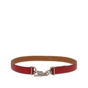 Pre-owned Leather belts Hermès Vintage , Red , Dames