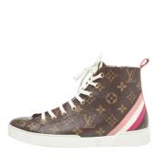 Pre-owned Canvas sneakers Louis Vuitton Vintage , Brown , Dames