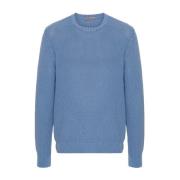 Blauwe Sweaters voor Mannen Corneliani , Blue , Heren
