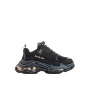 Triple S Clear Sole Sneakers Balenciaga , Black , Heren