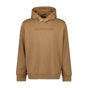 Logo Hoodie Sweatshirt Burberry , Brown , Heren