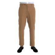 Kasjmier Straight Fit Dress Pants Prada , Beige , Heren