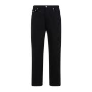 Zwart 5 Zak Denim Jeans Prada , Black , Heren