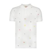 Pixel Polo Shirt Kenzo , White , Heren