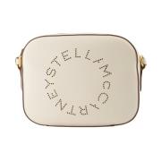 Geperforeerde Logo Mini Schoudertas Stella McCartney , White , Dames