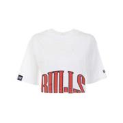 Chicago Bulls NBA Team Wordmark T-shirt New Era , White , Dames