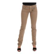 Super Slim Fit Beige Jeans Costume National , Beige , Dames