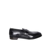 Zwarte Leren Loafer Schoenen Officine Creative , Black , Heren