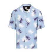 Blauw Grafisch Bowling Overhemd PS By Paul Smith , Multicolor , Heren