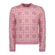 Cannage Jacquard Cashmere Sweater Dior , Pink , Heren