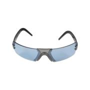 Pre-owned Metal sunglasses Chanel Vintage , Blue , Dames