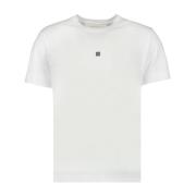 Witte 4G Logo Geborduurde T-shirt Givenchy , White , Heren