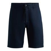 Blauwe Casual Shorts Hugo Boss , Blue , Heren