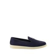 Velours Instappers Prada , Blue , Heren