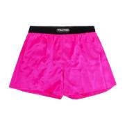 Luxe Zijden Strandkleding voor Mannen Tom Ford , Pink , Heren