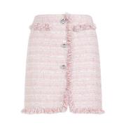 Roze Bouclé Mini Rok Giambattista Valli , Pink , Dames