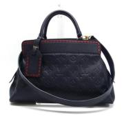 Pre-owned Canvas handbags Louis Vuitton Vintage , Blue , Dames