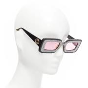 Pre-owned Acetate sunglasses Gucci Vintage , Black , Dames