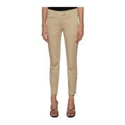 Katoenen Perfect Model Broek Dondup , Beige , Dames