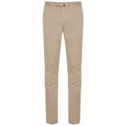 Katoenen broek met zij- en achterzakken Incotex , Beige , Heren