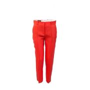 Rode Linnen Broek Loro Piana , Red , Dames