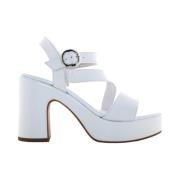 Dames Hoge Hak Sandalen Nerogiardini , White , Dames