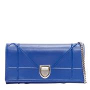 Pre-owned Leather dior-bags Dior Vintage , Blue , Dames