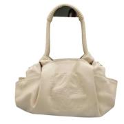 Pre-owned Leather shoulder-bags Loewe Pre-owned , Beige , Dames