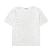 Vrouwelijk T-shirt met Broderie Anglaise Munthe , White , Dames