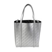 Pre-owned Leather totes Balenciaga Vintage , Gray , Dames