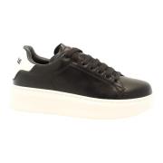 Eco-Vriendelijke Patch Sneakers Gaëlle Paris , Black , Heren