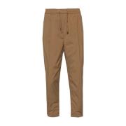 Cropped Trousers Herno , Brown , Dames
