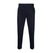 Blauwe Katoenen Gabardine Rebel Broek PT Torino , Blue , Heren