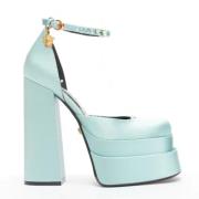 Pre-owned Satin heels Versace Pre-owned , Blue , Dames