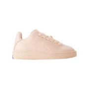 Pre-owned Leather sneakers Burberry Vintage , Beige , Dames