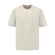 Oversized Crewneck T-shirt Korte Mouw Pure Path , Beige , Heren