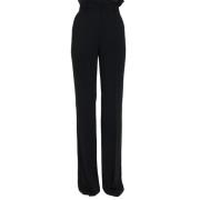 Wijde Pijp Zwarte Broek Max Mara Studio , Black , Dames