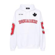 Hoodies Felpa 100 Dsquared2 , White , Heren